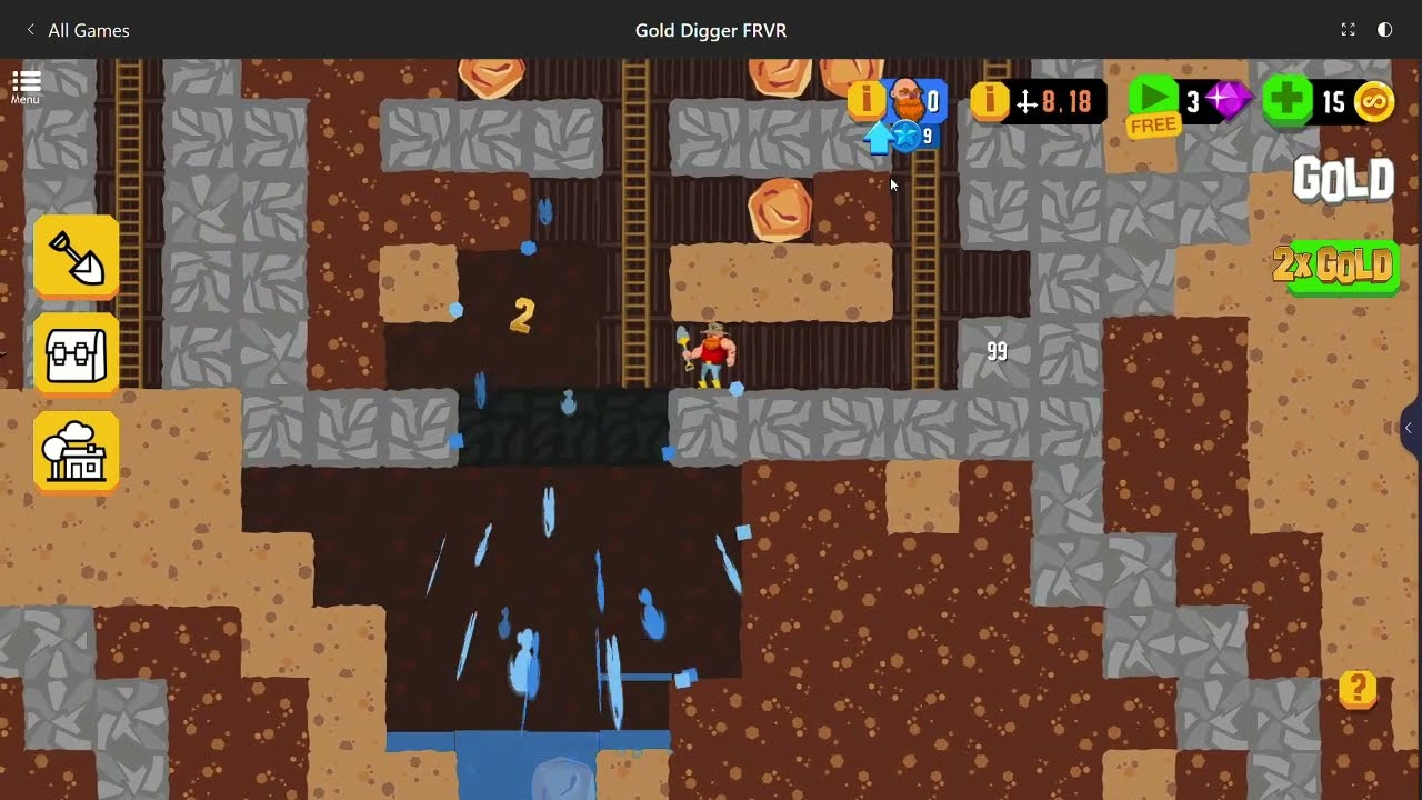 Gold Digger FRVR Gameplay | Bing Gameplay