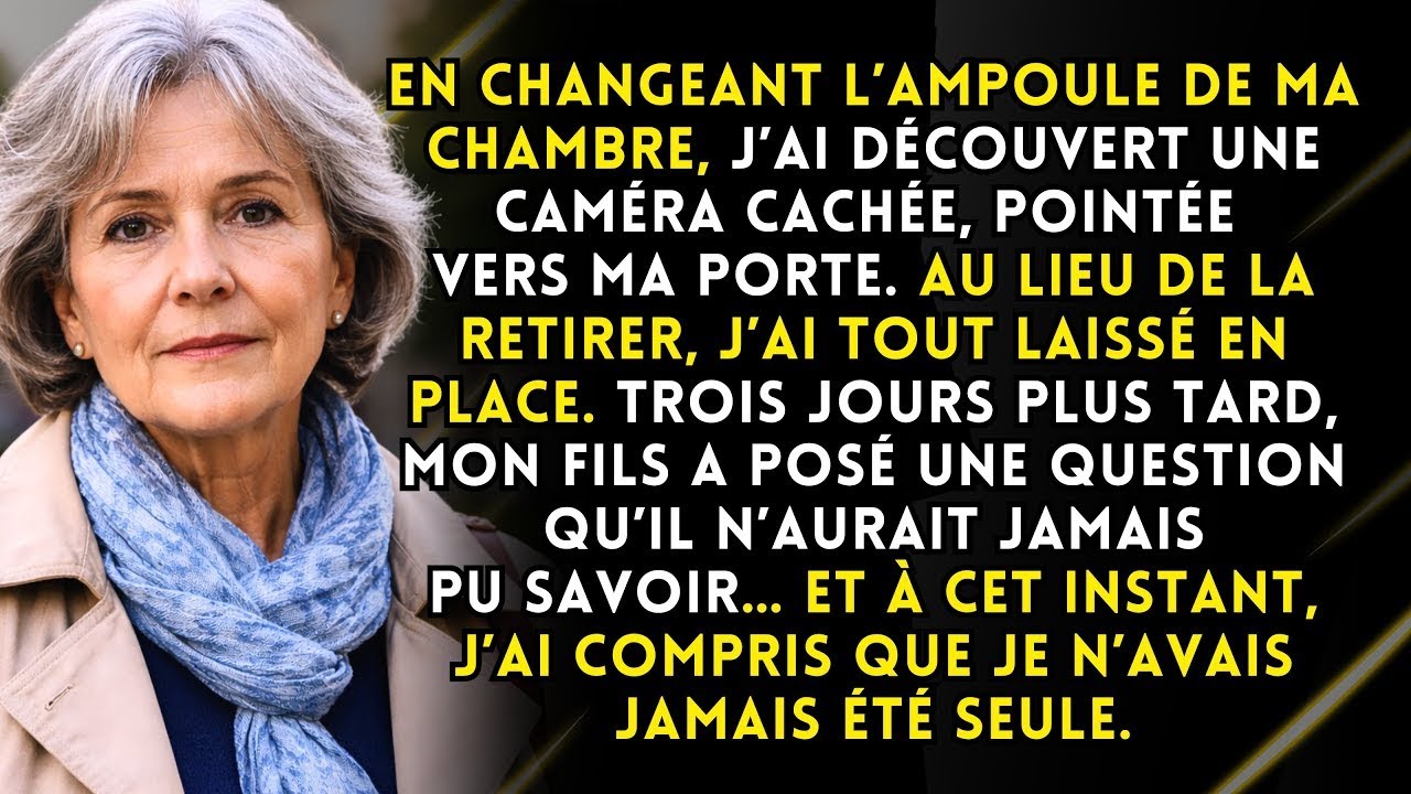 J’ai trouvé une caméra cachée au plafond de ma chambre — je n’ai rien dit… puis mon fils s’est t