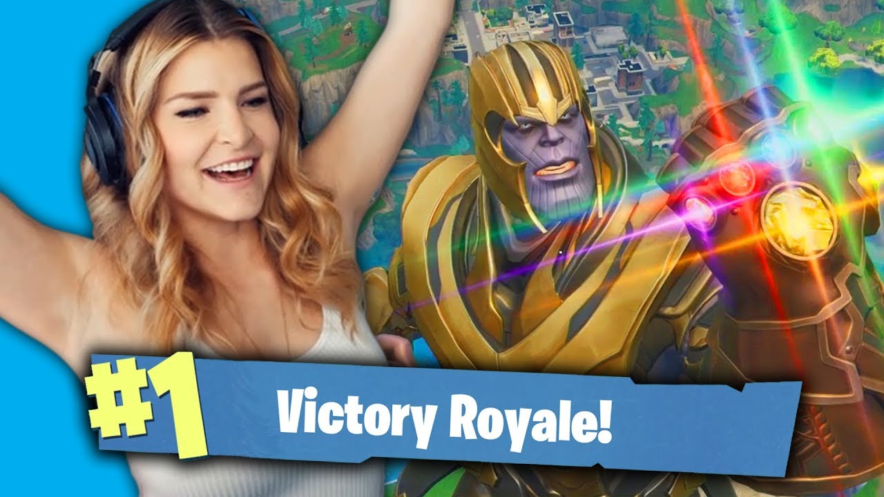 BUILDING A SKYBASE VS THANOS! (Fortnite Battle Royale Gameplay) | KittyPlays