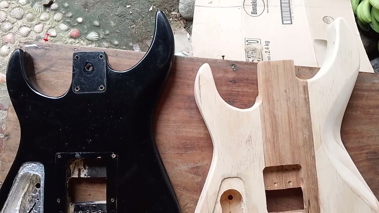 Guitar body replica of 