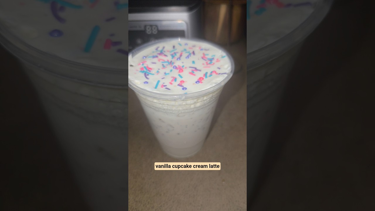 ванильный латте с кремом 