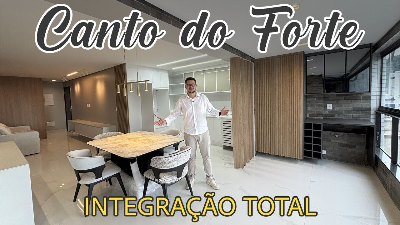 Lindo Apartamento no Canto do Forte, apenas 100 metros da praia, em Praia Grande/SP
