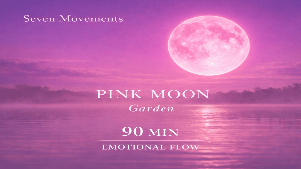 Romantic Ambient Music 🌙 Pink Moon Garden | Tuesday Love – Seven Movements (90 Min)