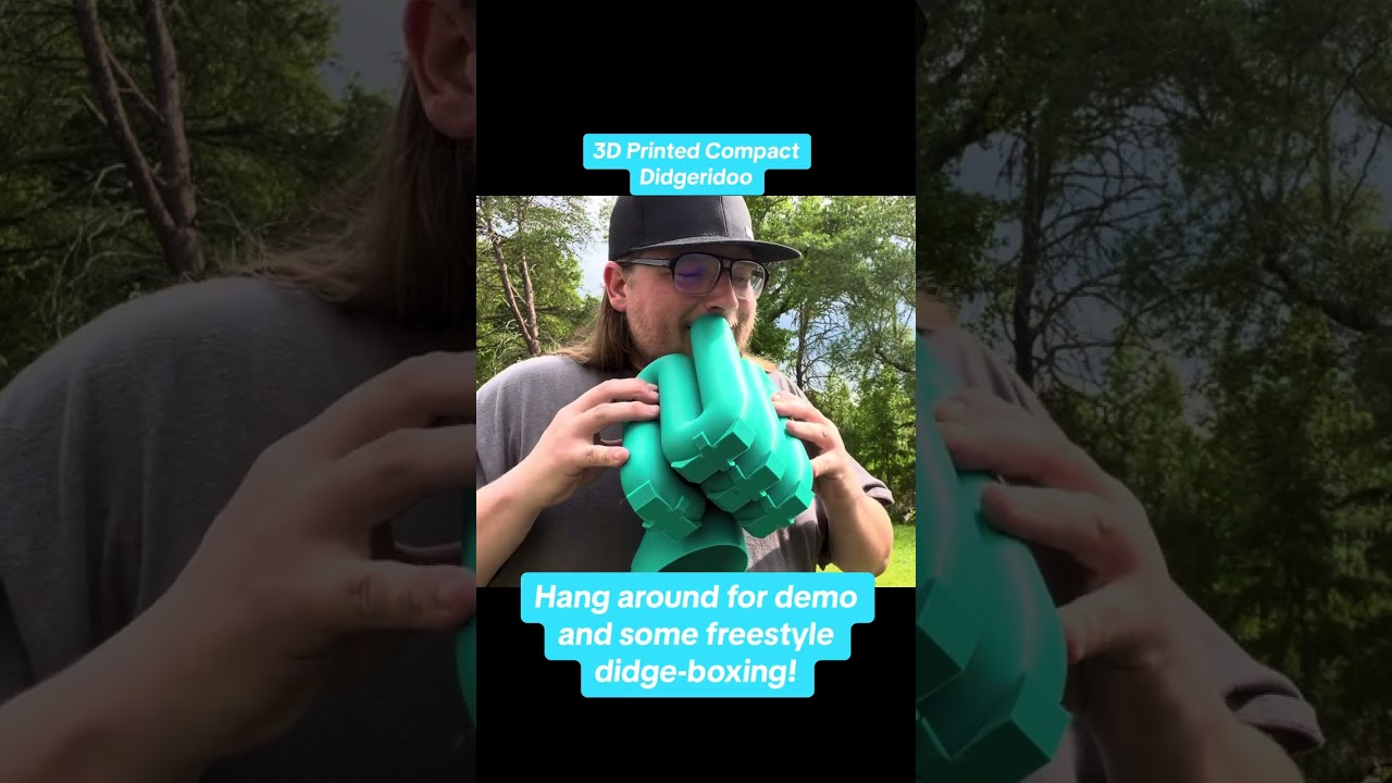The Didge-Cube: Compact 3D Printed Didgeridoo.