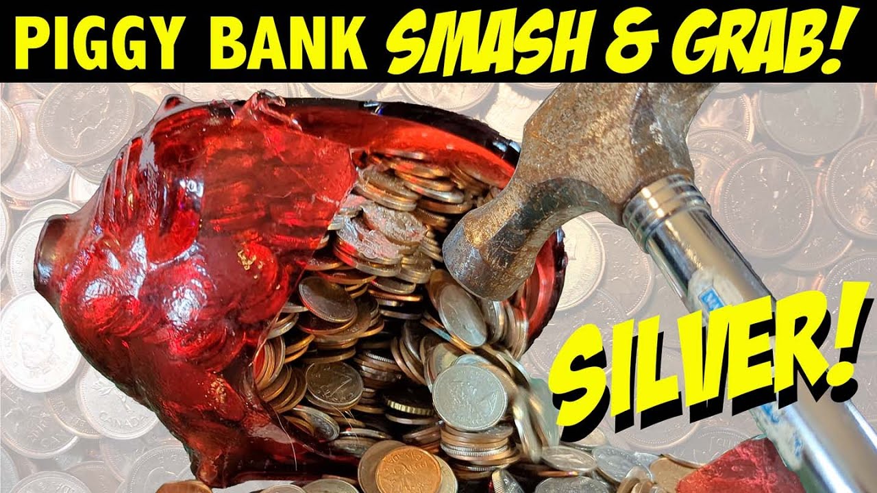 I found SILVER COINS in this abandoned PIGGY BANK! [PLUS a RARE Variety, too!]