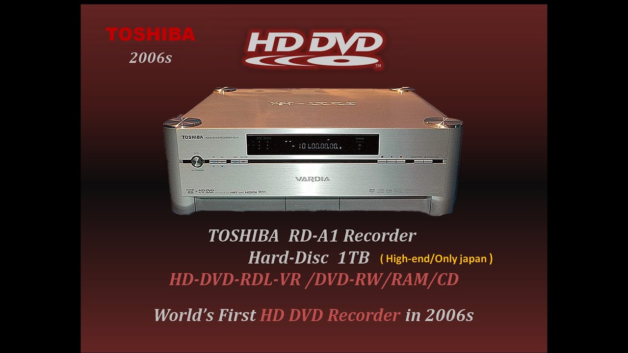 All TOSHIBA HD DVD Player/PC-Drives Series History of the 2006 + 2008