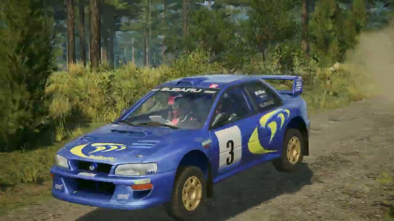 Let's drive EA WRC Subaru Impreza 1998 at Leustu Finland.