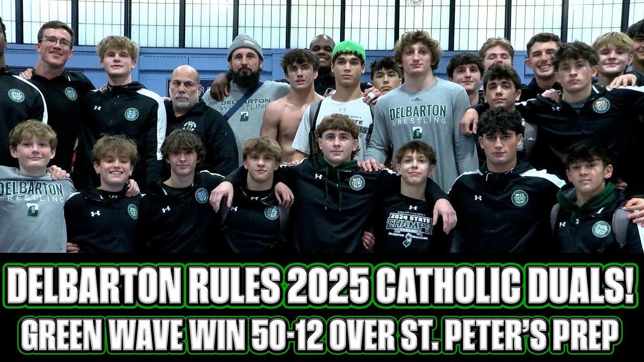 Delbarton 50 St. Peter's Prep 12 | 2025 Catholic Duals Final | Green Wave Win Second Straight Title!