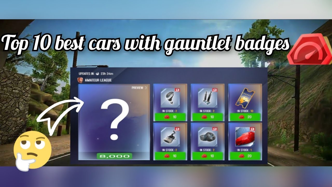 Asphalt 8 | Top 10 best cars with gauntlet badges🤔. overall performance