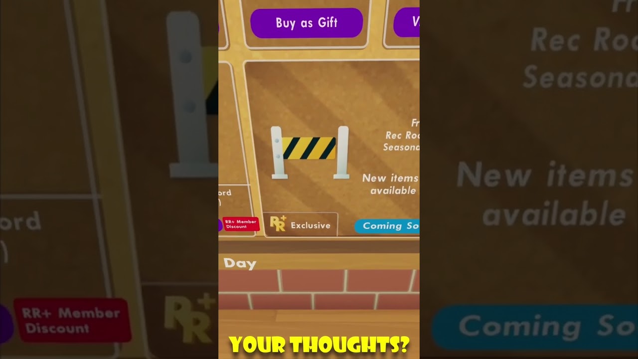 What Happened to Free Rec Room Plus Seasonal Items! 😳