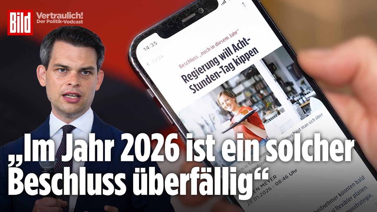 8-STUNDEN-TAG vor dem Aus! Mehr Flexibilit&auml;t: Regierung will Arbeitszeit-Reform | Vertraulich-Clips