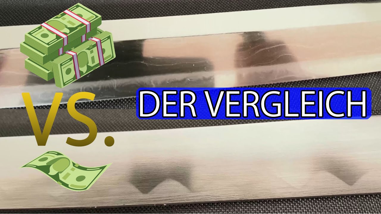 Katana Vergleich 50 Euro vs  2000 Euro Samurai Schwert