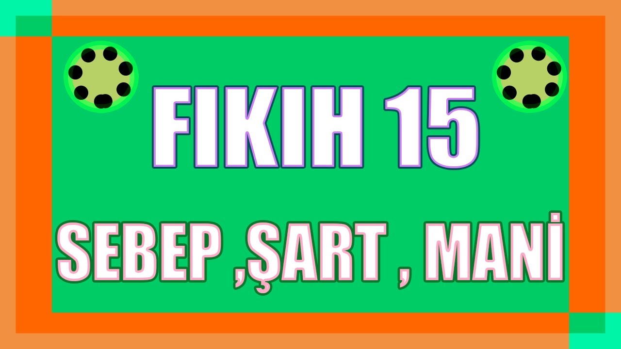 FIKIH USULÜ 15 - {HÜKÜM - 5) - [ÖABT-MEB-DHBT-DİKAB-MBSTS-İHL-DKAB-DİYANET]  - #EvdeKal