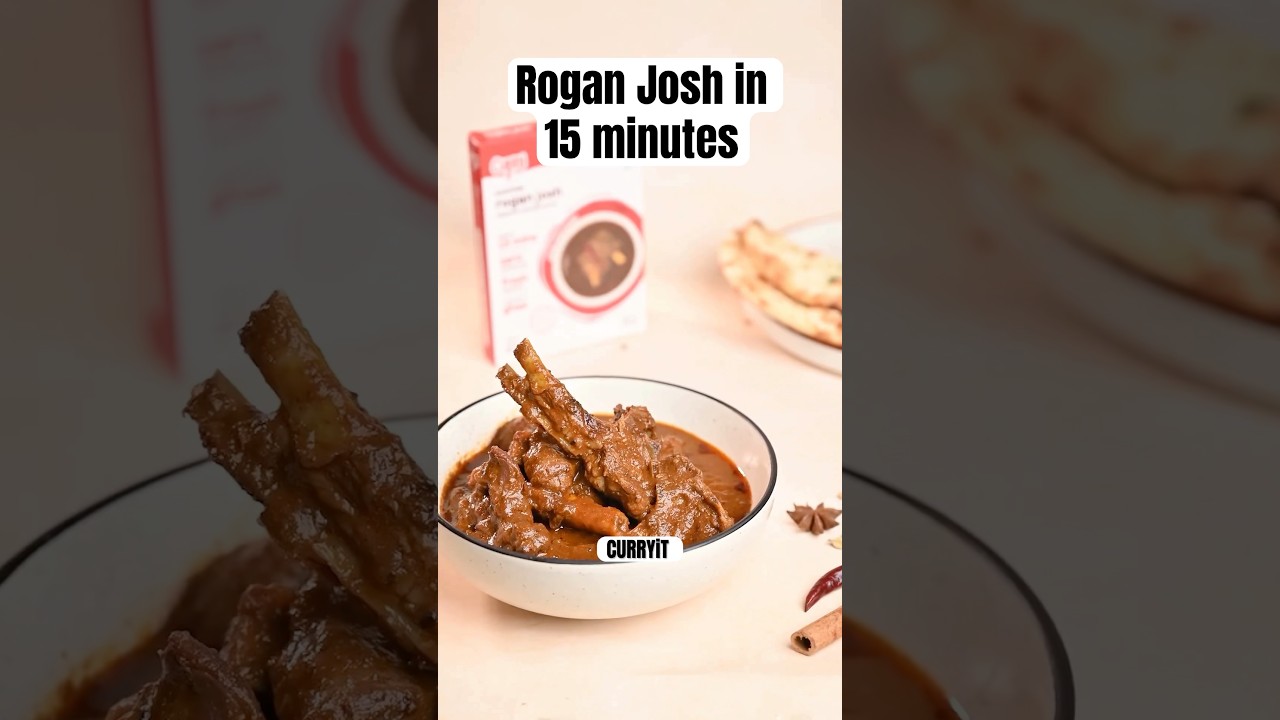 Kashmiri Mutton Rogan Josh Recipe | How to make authentic Kashmiri Rogan Josh in 15 mins | #curryit