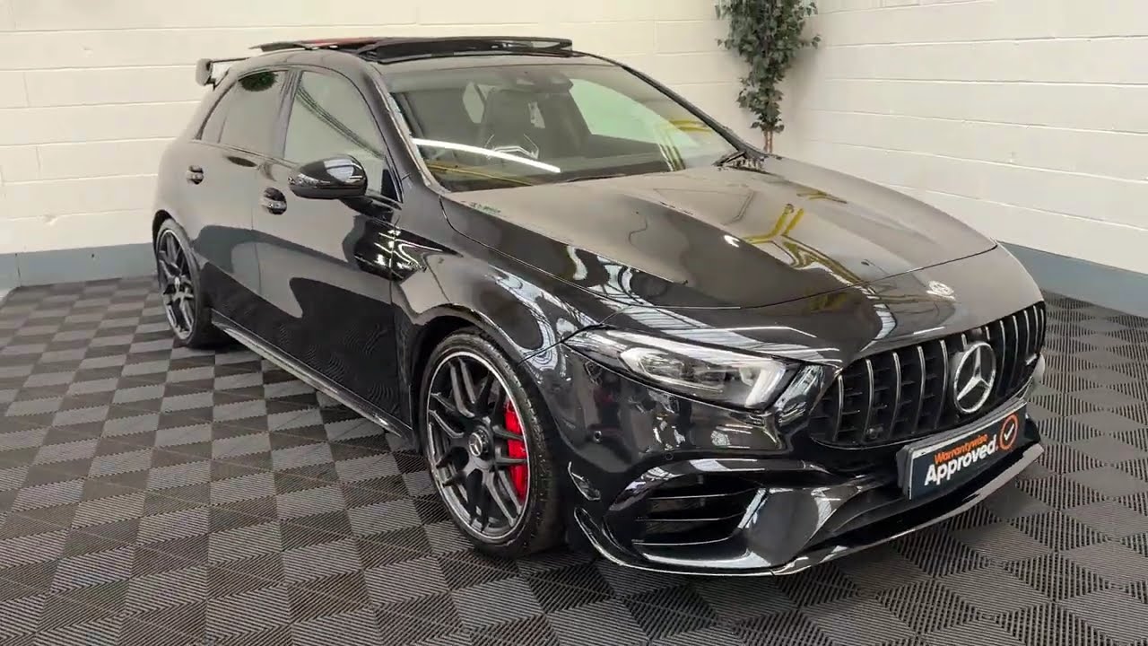 2021 MERCEDES A45 AMG S PLUS, COSMOS BLACK, AERO KIT, AKROPOVIC, CERAMIC COAT, PPF FILM, FORZA LINE