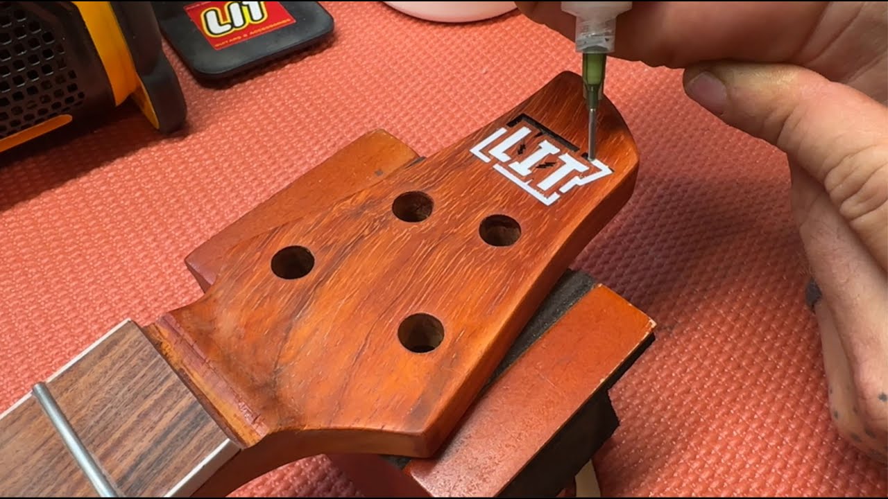 Filling inlay with epoxy resin