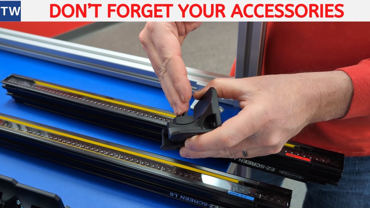 Mounting Accessories for a Clean Installation a Banner Light Curtain