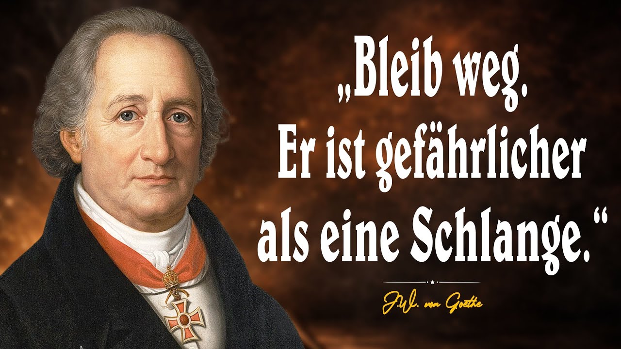 Halte dich fern von Menschen, die diese fünf Machttricks nutzen | Goethe Zitate über das Leben