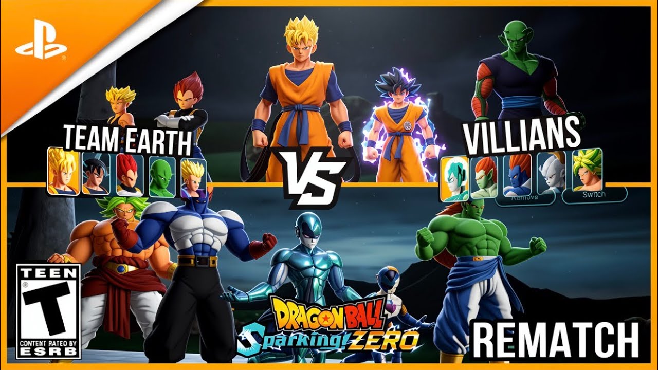 Team Earth VS Z Villains Rematch CPU Battle Strength Ultra! || Sparking Zero PS5 Pro 
