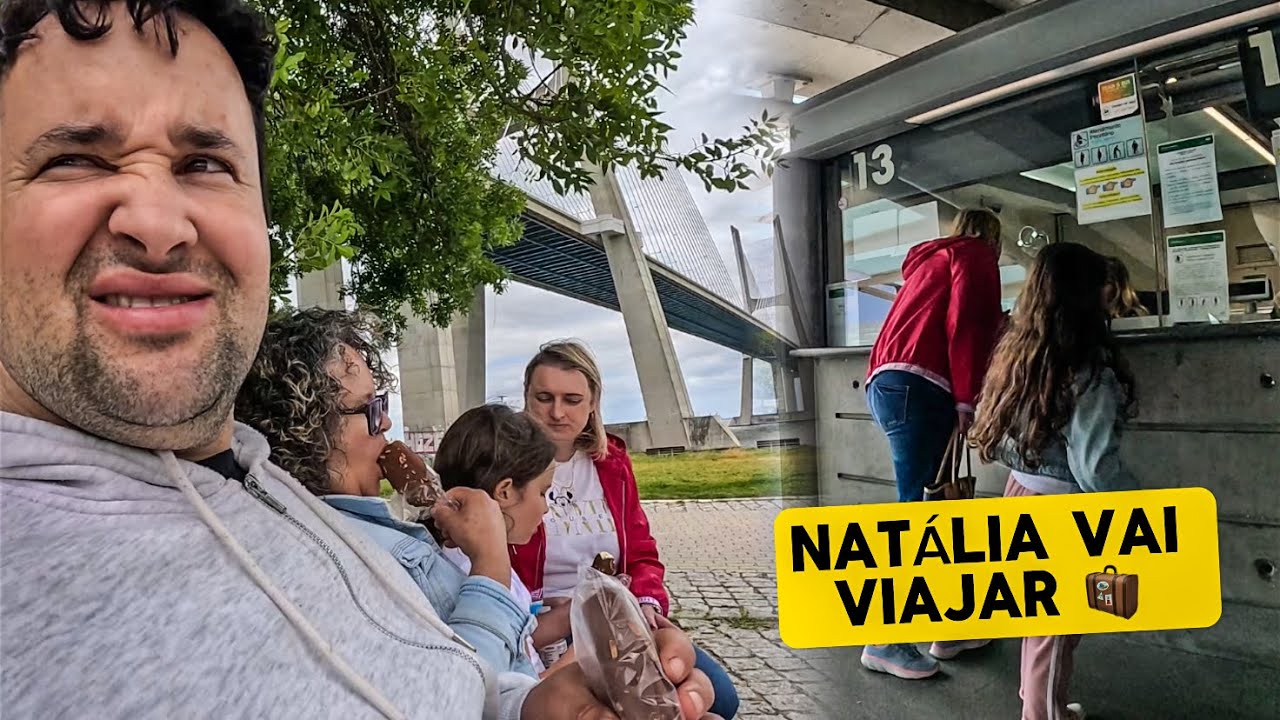 NATÁLIA FOI COMPRAR PASSAGEM PARA VIAJAR - família Eu Ela e a Bebê