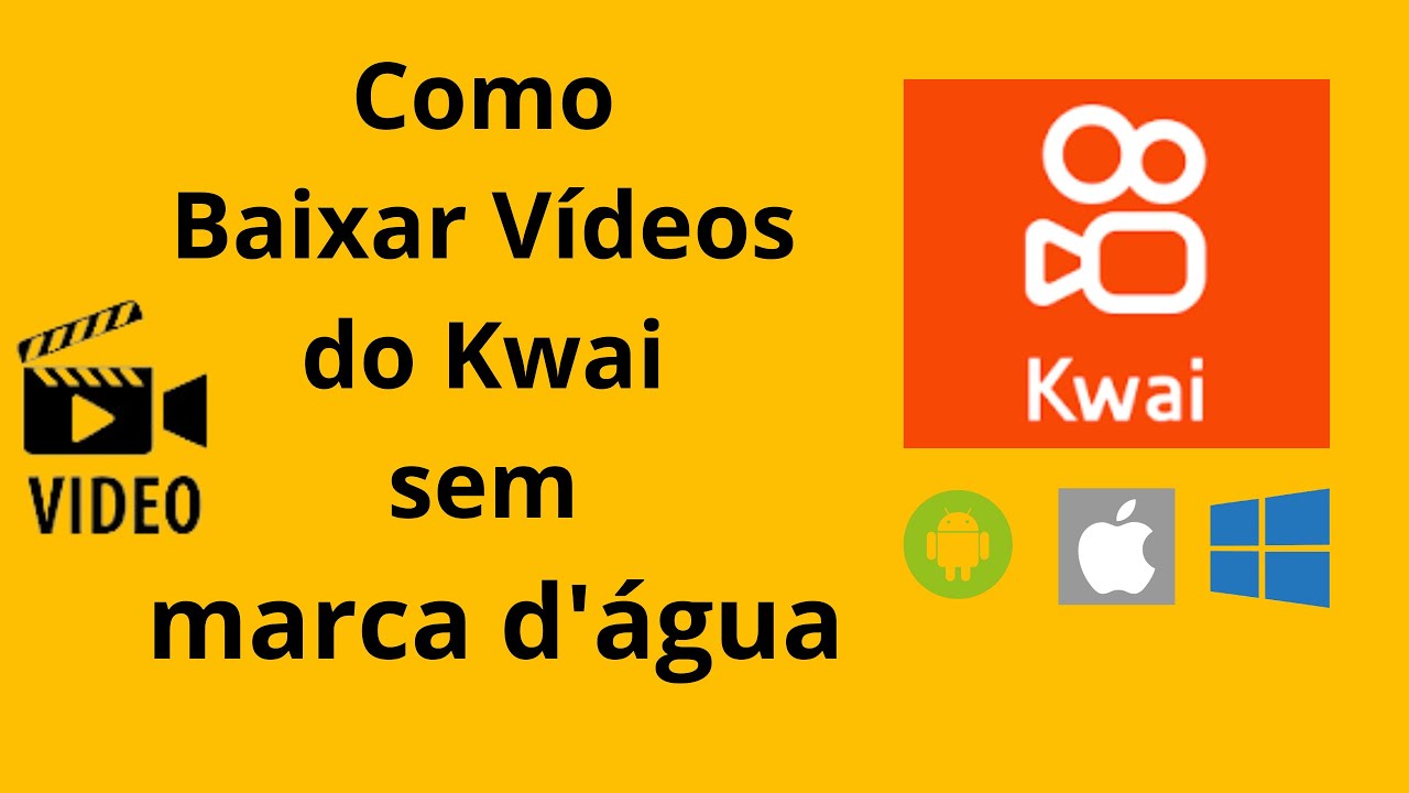 Como Baixar Vídeos do Kwai sem marca d'água