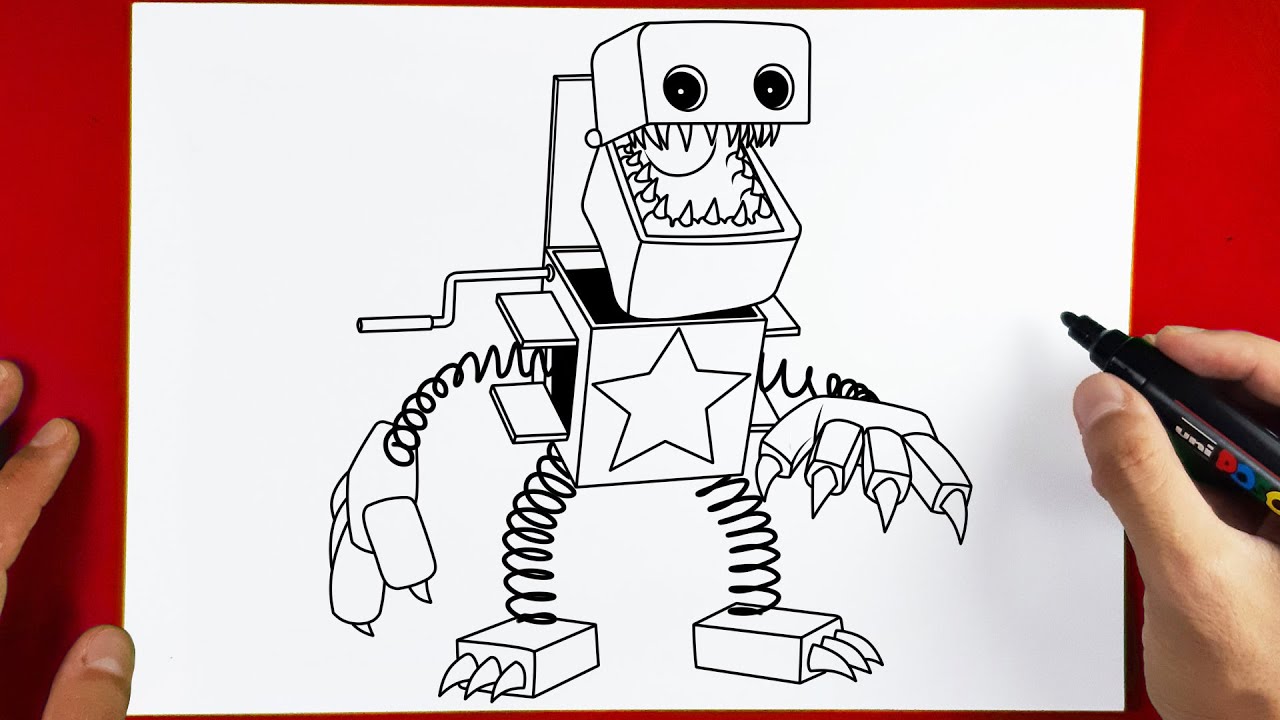 How to Draw BOXY BOO - Poppy Playtime