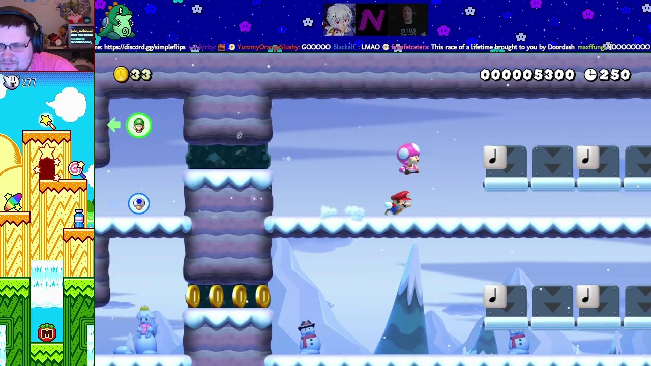 Mario Maker Versus with simpleflips network50 and Foxen