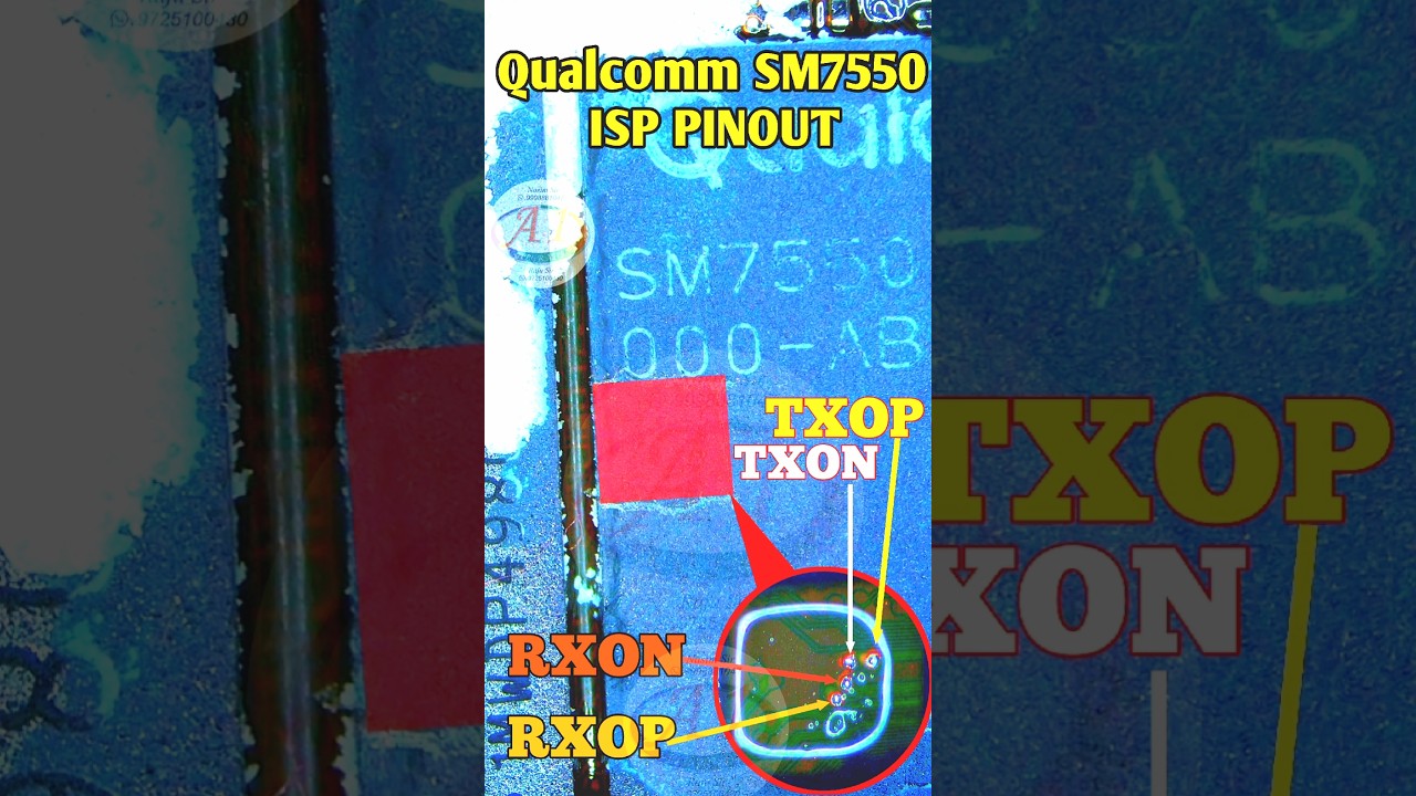 Sm7550 isp pinout |   SM7550 isp drilling ||  #cpu #a1upgradeteam #sm7550isp #isppinout #cpudrill