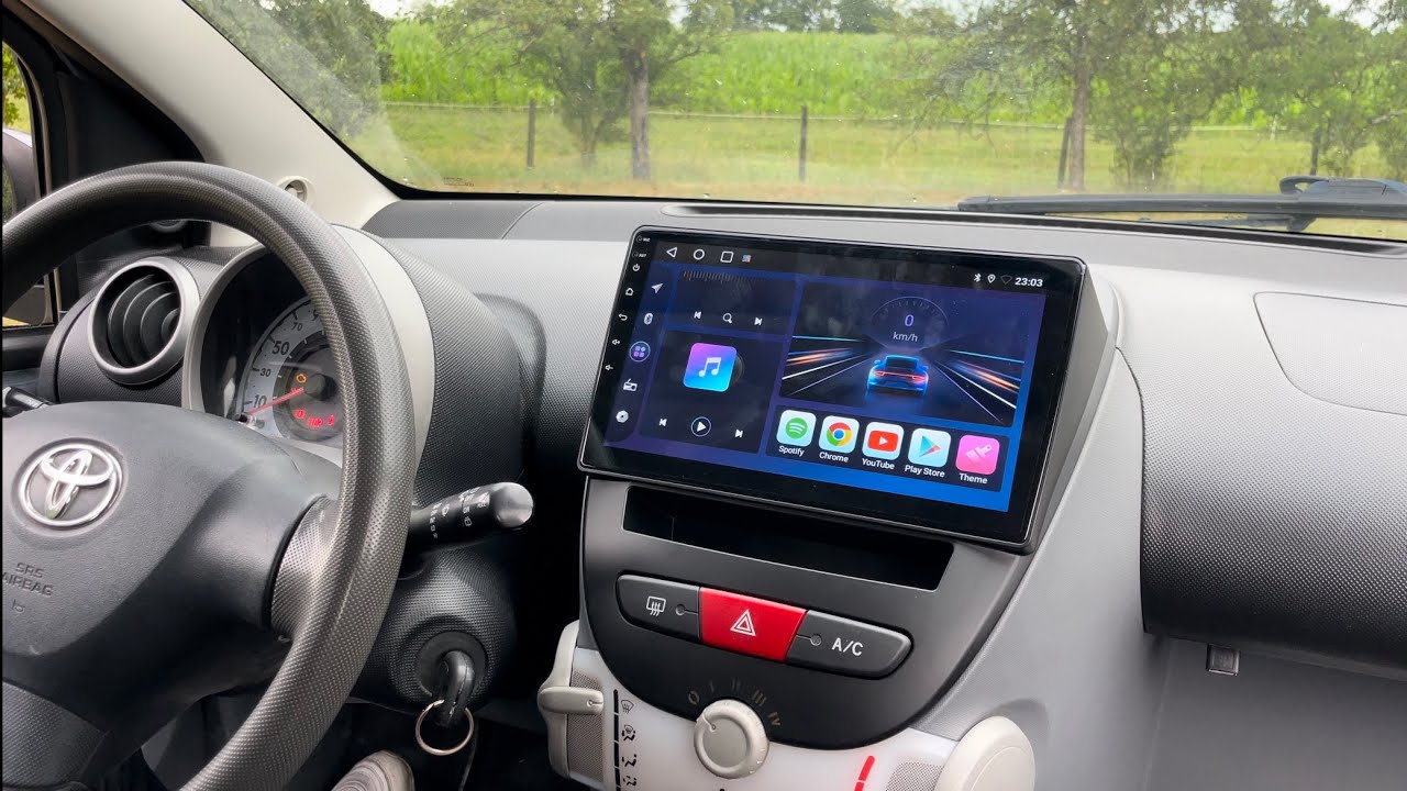 Install Gps Ecran CarPlay Toyota Aygo Bluetooth Citroen c1 peugeot 107 ( AliExpres )