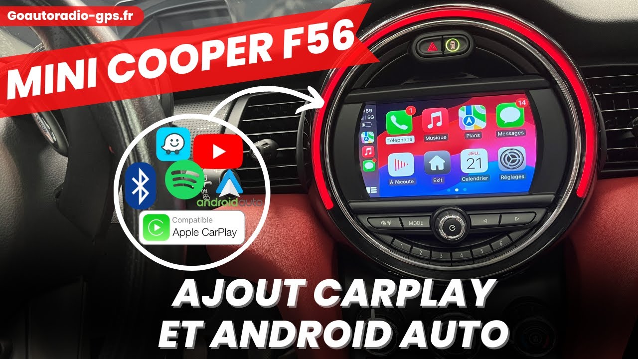 Ajouter CarPlay et Android auto sur Mini Cooper