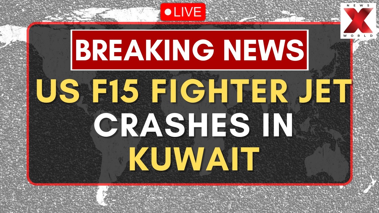 US F-15 Crash Kuwait LIVE : US F-15 Fighter Jet Crashes In Kuwait Pilot Ejects Safely | NewsX World