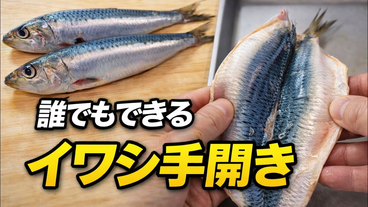 イワシの簡単な開き方｜天ぷら•唐揚げにおすすめ