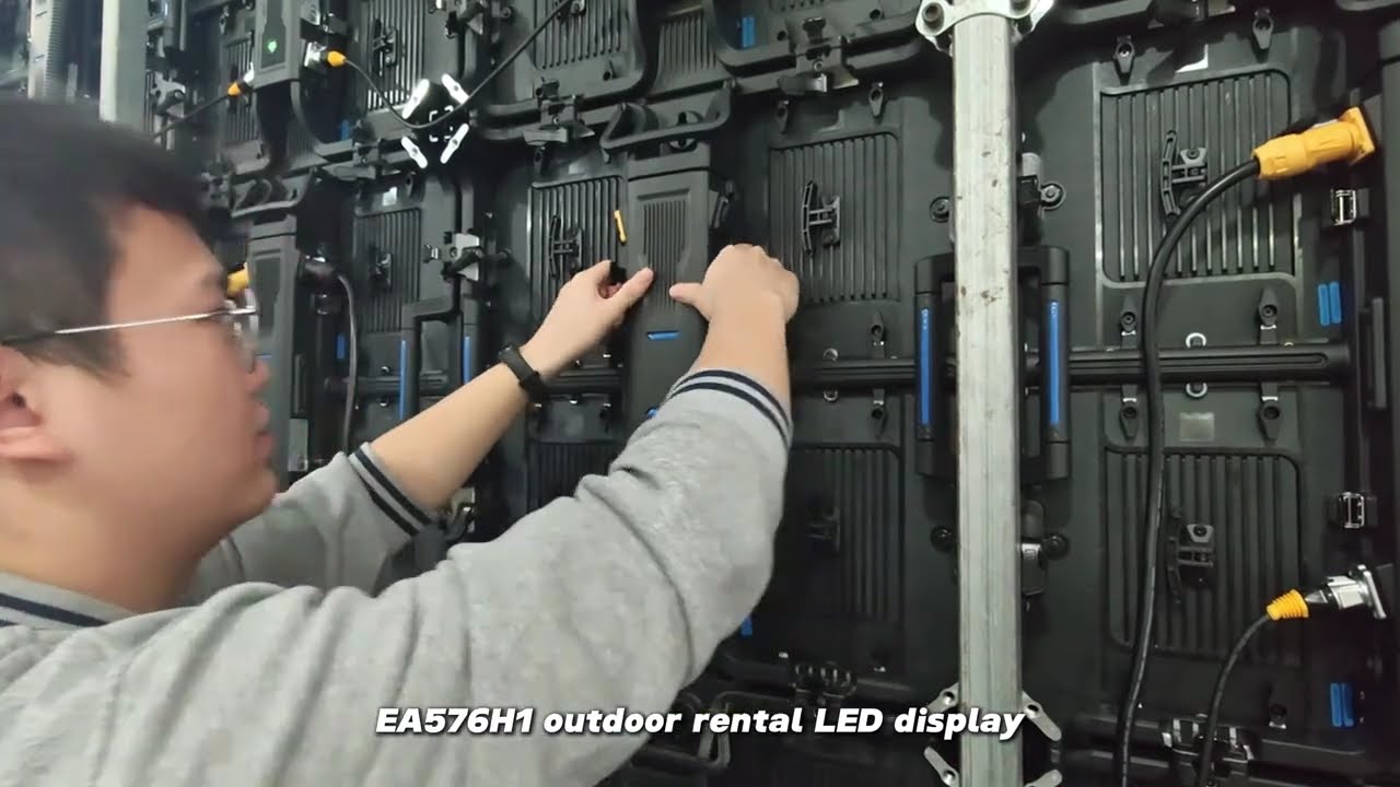 Sweden Customer Purchased EA576H1 Outdoor Rental LED Display / EagerLED LED Screen