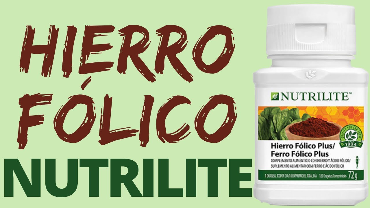HIERRO Ácido FÓLICO Nutrilite Amway en español