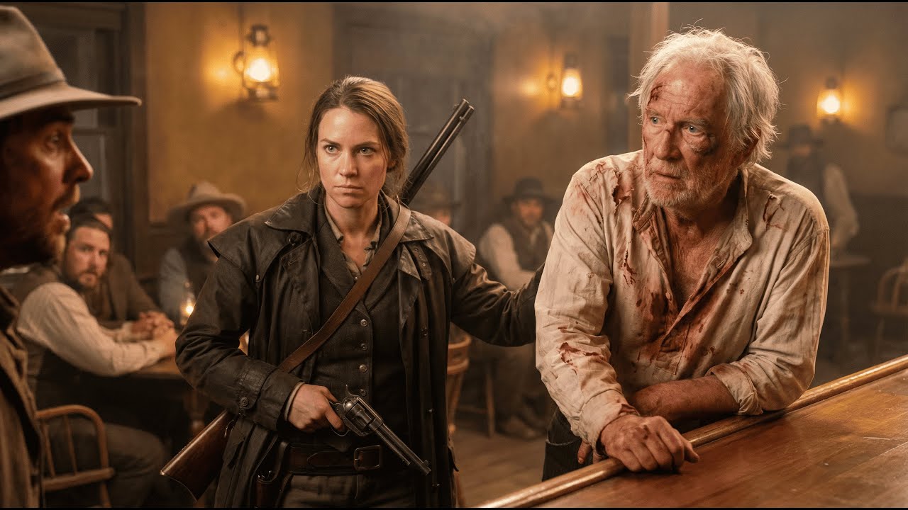 Drifter Bloodied Dying Farmer in Prairie Saloon — Then His Daughter Arrived with a Henry Rifle