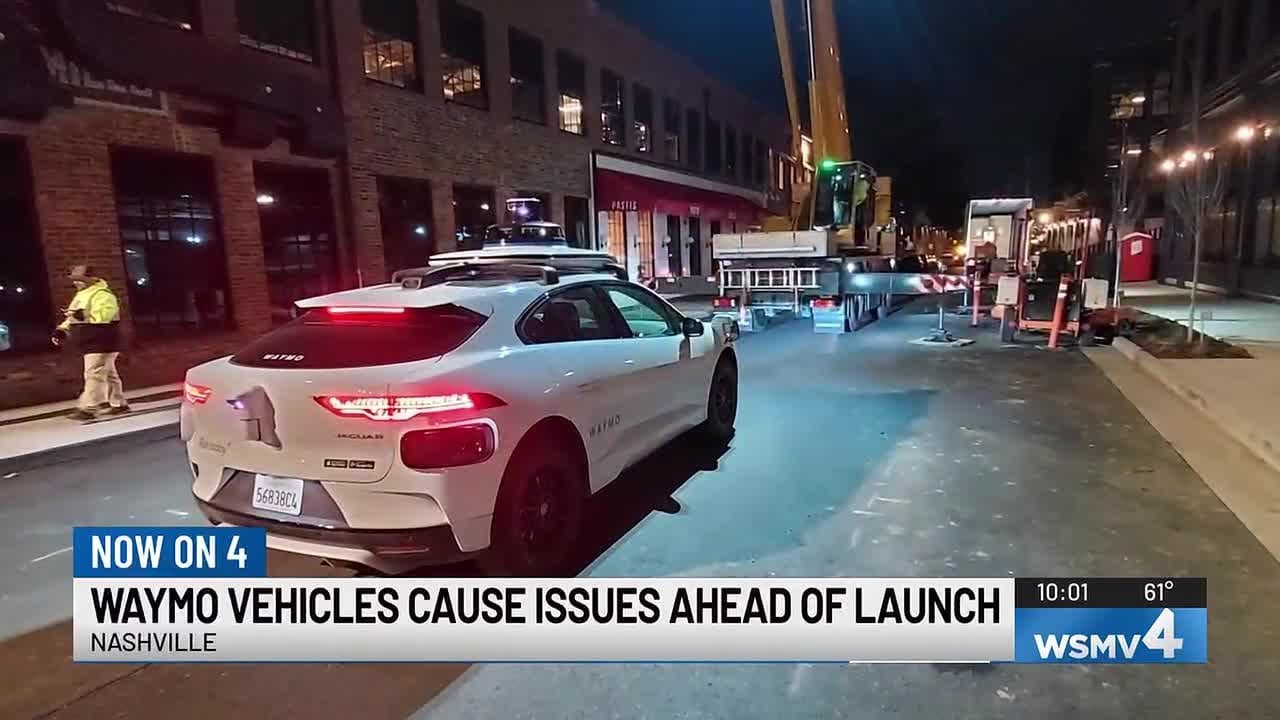 Беспилотные автомобили Waymo создают проблемы перед официальным запуском в Нэшвилле.