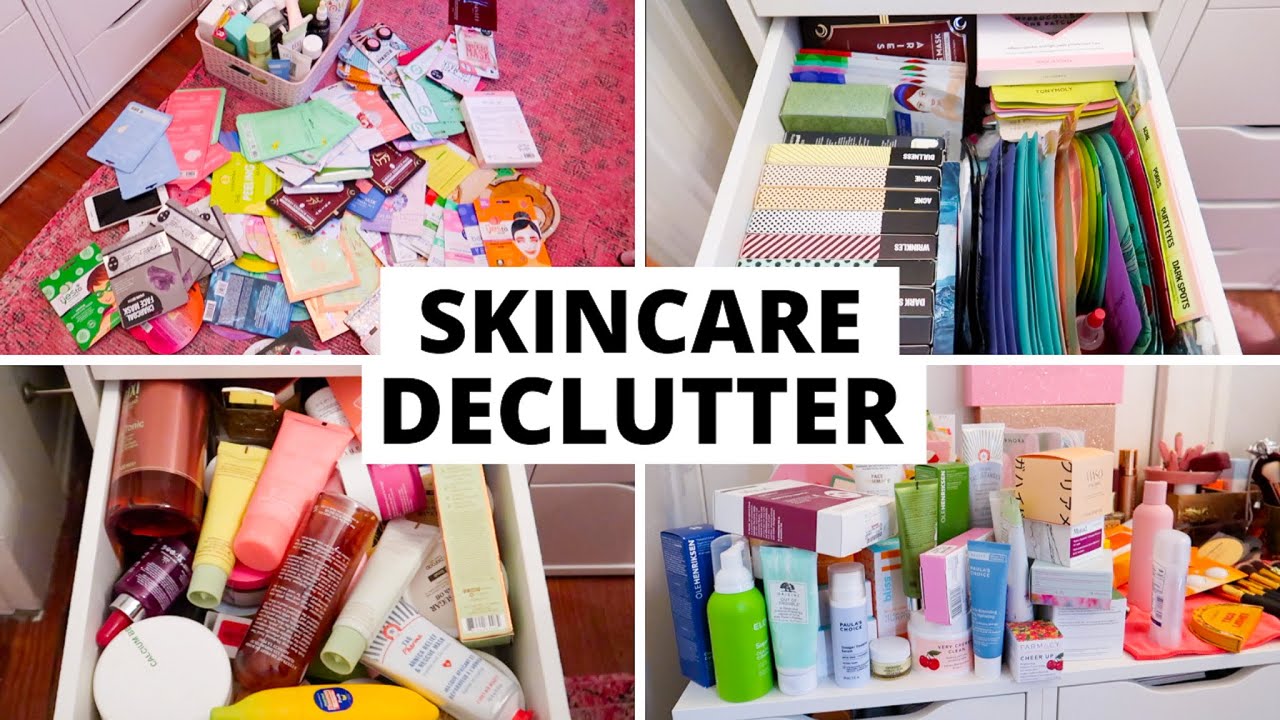 DECLUTTERING THOUSANDS OF DOLLARS OF SKINCARE! | Paige Koren