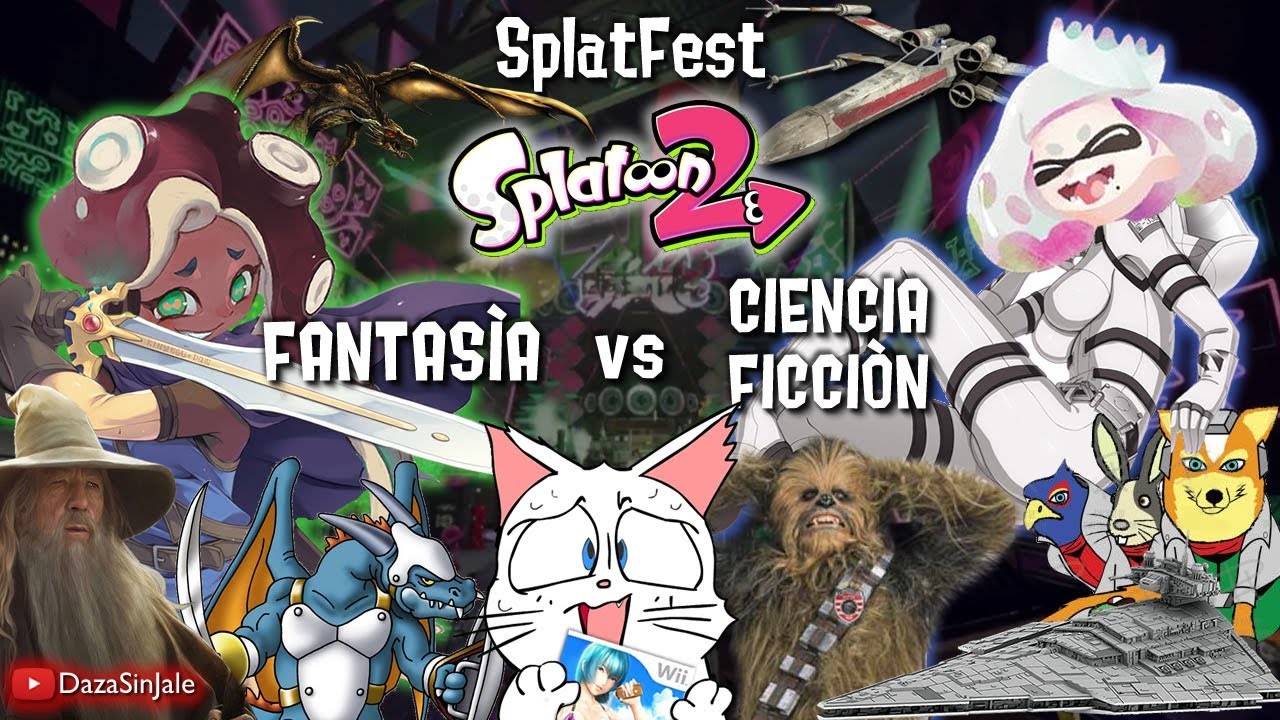Daza en Splatfest de Ciencia Ficción Vs Fantasía Splatoon 2