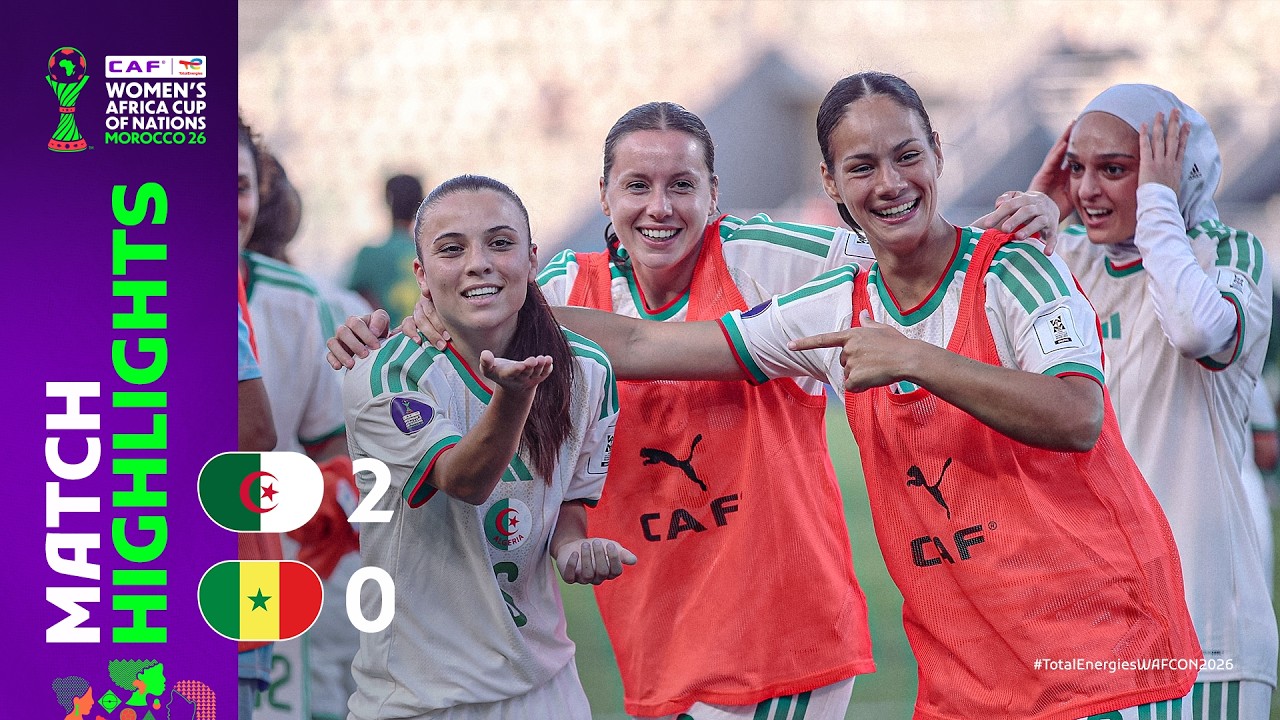 Algeria 2 - 0 Senegal | Match Highlights l TotalEnergies WAFCON 2026 l Group A