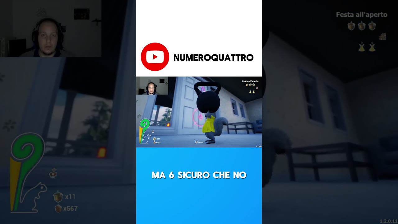 Il piano di sopra #squirrelwithagun #numeroquattro #followforfollowback #meme #trash