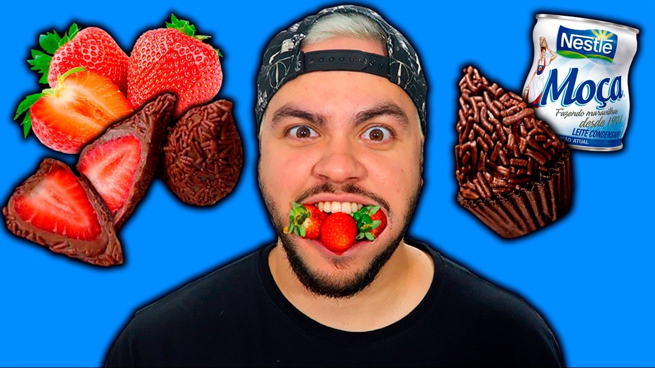 A FAMOSA COXINHA DE BRIGADEIRO COM MORANGO