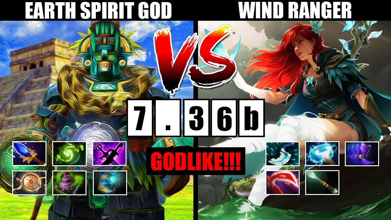 EARTH SPIRIT INSANE GODLIKE KILLS!!!! (PATCH 7.36b)