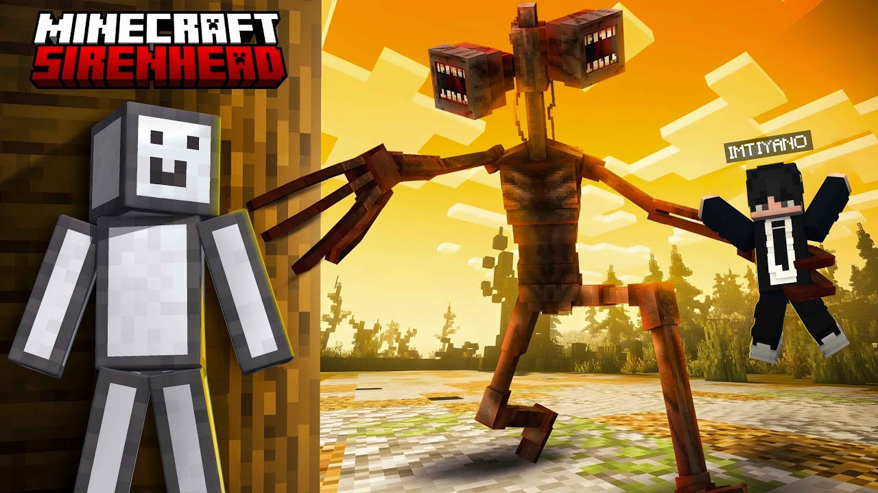 Can I Beat SIREN HEAD In Minecraft Without CHEATING? @IMTIYANO