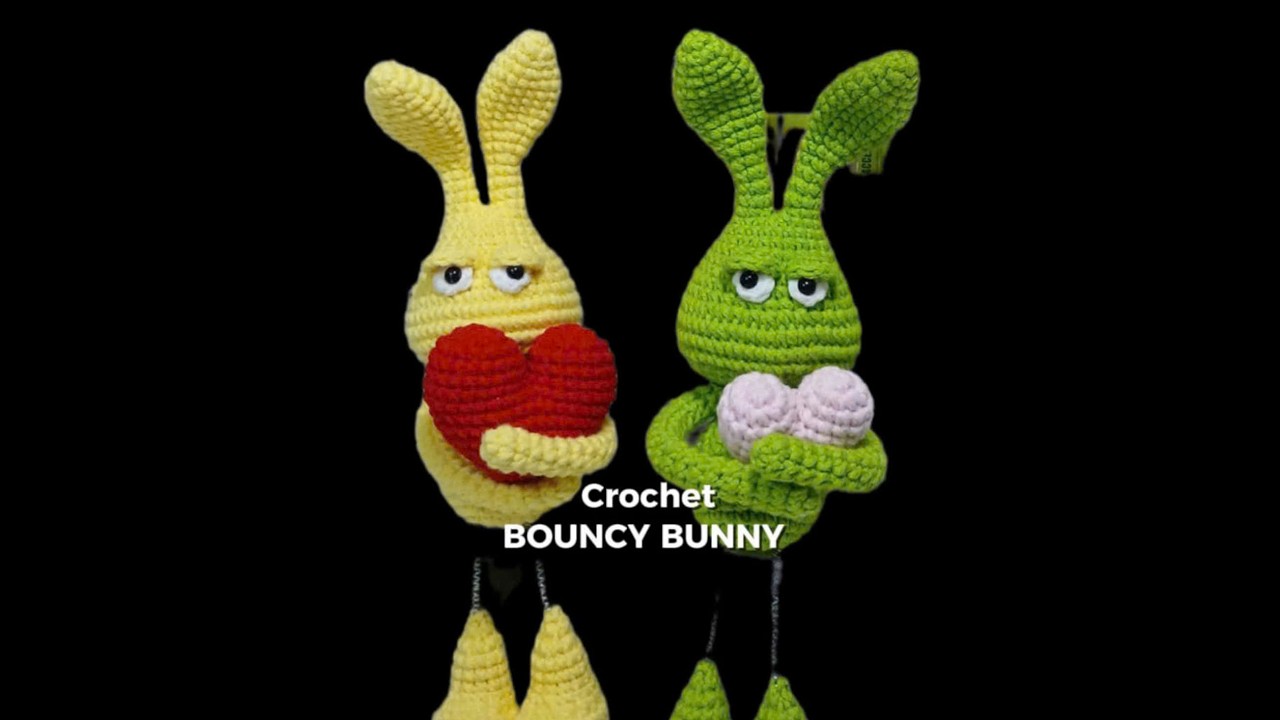 #34  P1| Instructions for crocheting a spring bunny 🐰 Amigurumi bunny with spring feet | Ears & Head