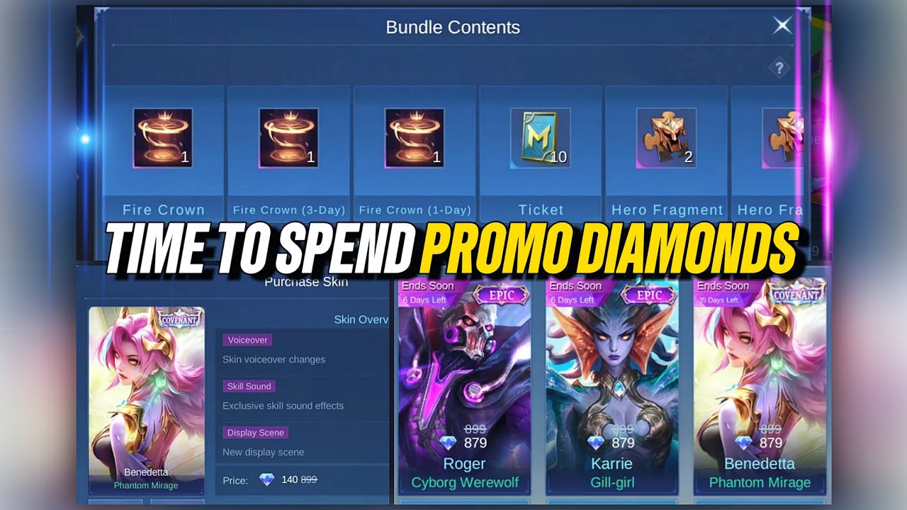 THIS IS HOW I SPENT MY PROMO DIAMONDS 💎💎💎