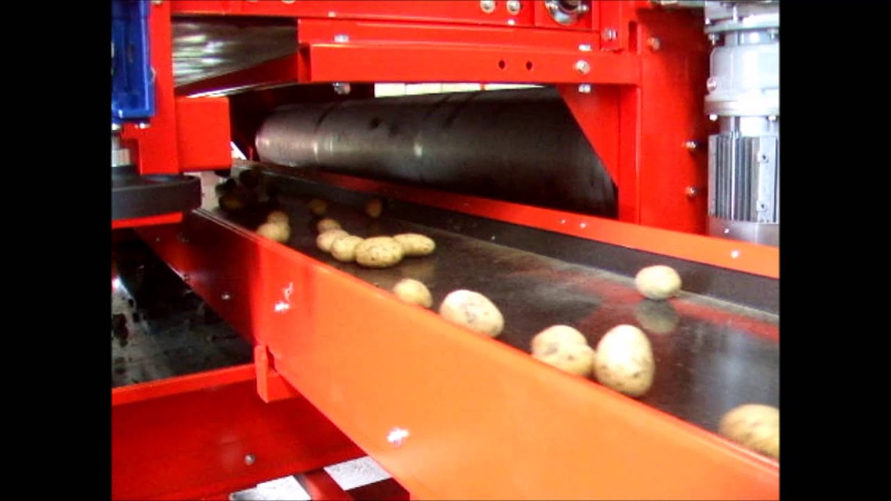 DOWNS potato clod and stones separator on a grader