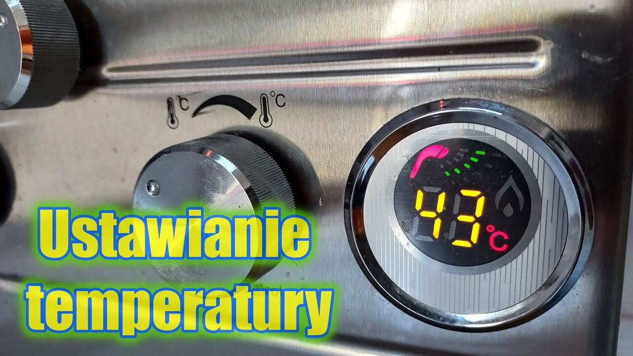Gazowy przepływowy ogrzewacz wody - ustawianie optymalnej temperatury /423