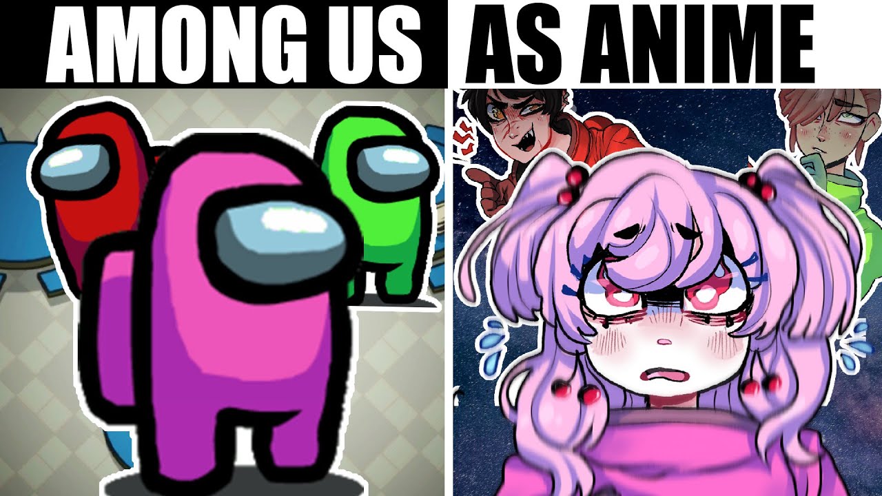 AMONG US CHARACTERS AS CARTOONS