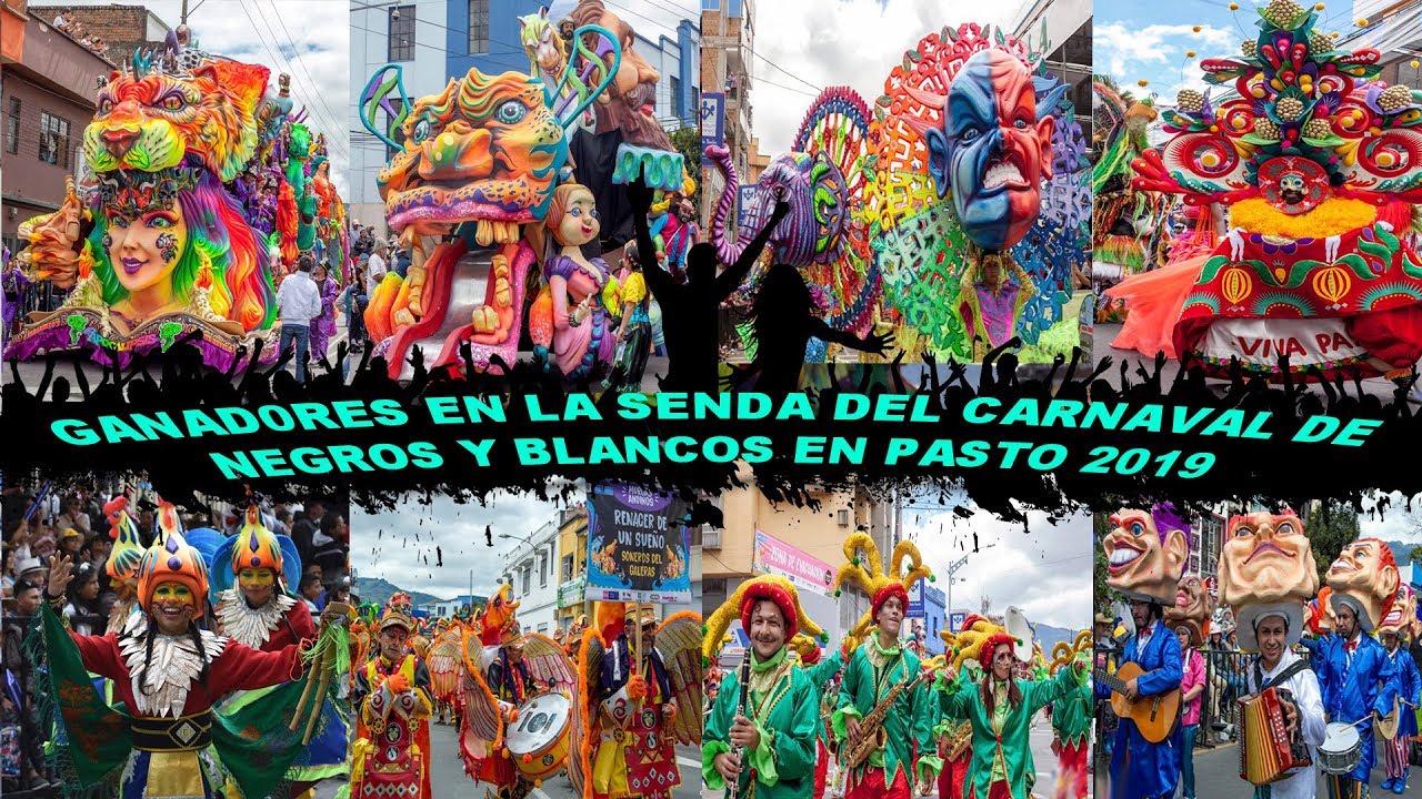Ganadores en la Senda del Carnaval de Negros y Blancos en Pasto 2019