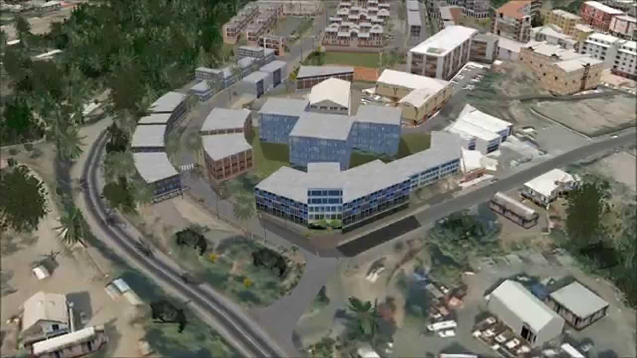 Urban design concept of the Soleil Levant site in Mayotte